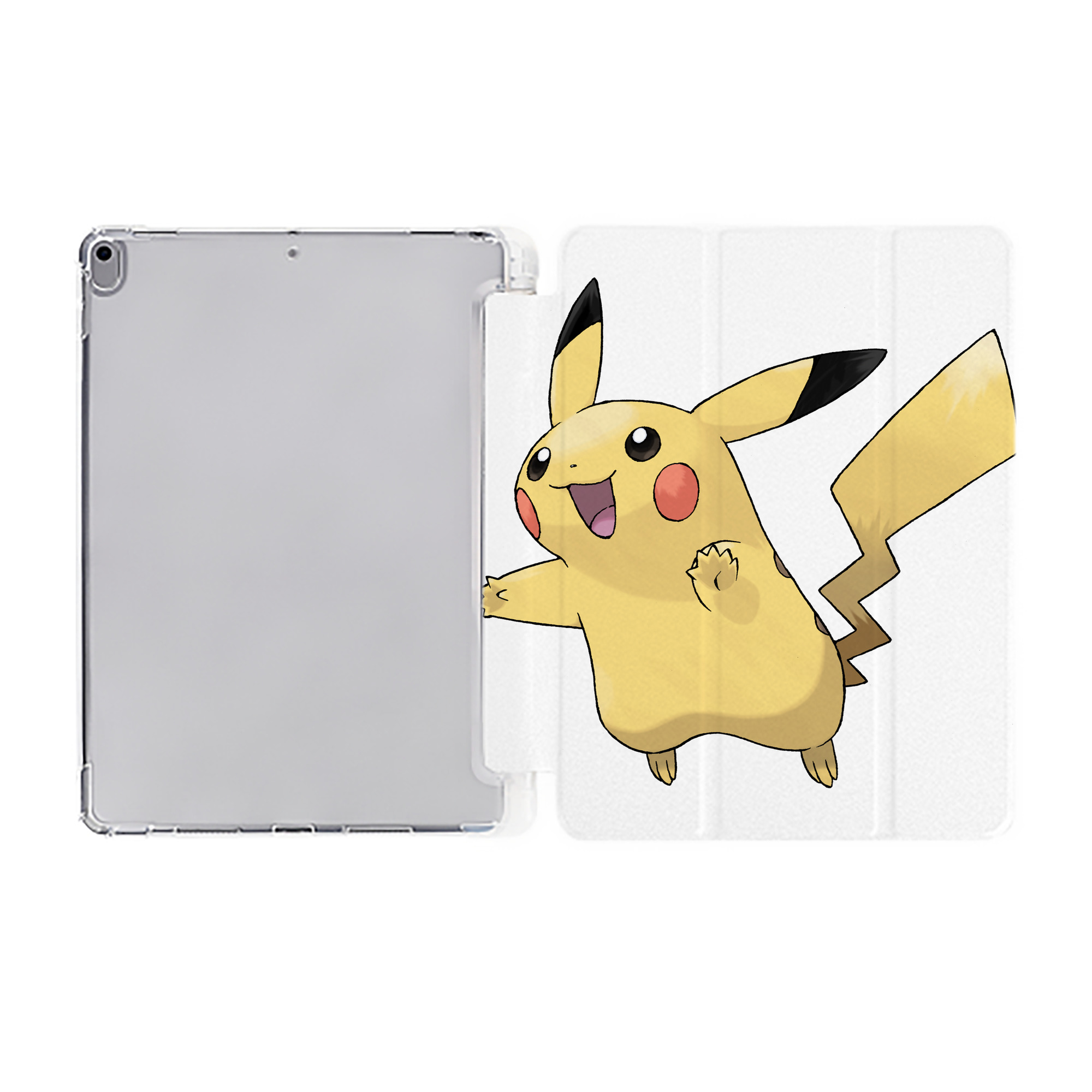 （画像用） ポケットモンスター Pokémon IPad ケース ペン収納付き 三つ折りスタンド PUレザー×シリコン 対応機種9.5/10.5/10.9インチ